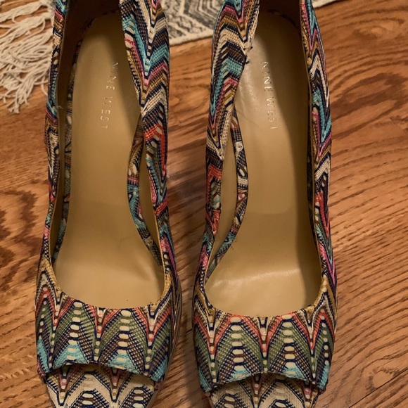 Nine West Bohemian wedges - Picture 1 of 7